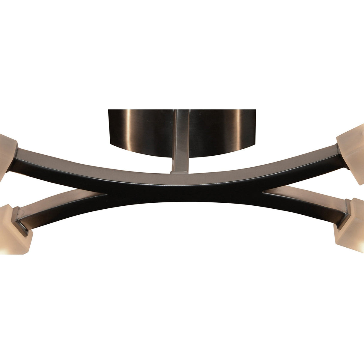 Arco 4 Light Semi-Flush Ceiling Light - Satin Nickel