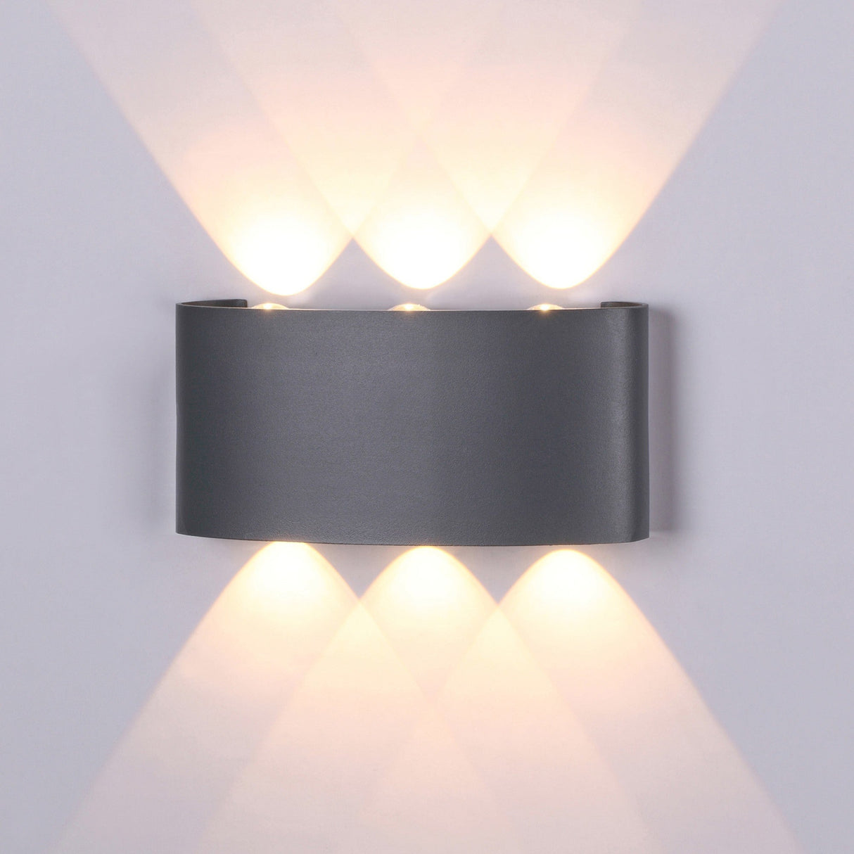 Arcs Outdoor LED Wall Light 6W 3000K - Anthracite