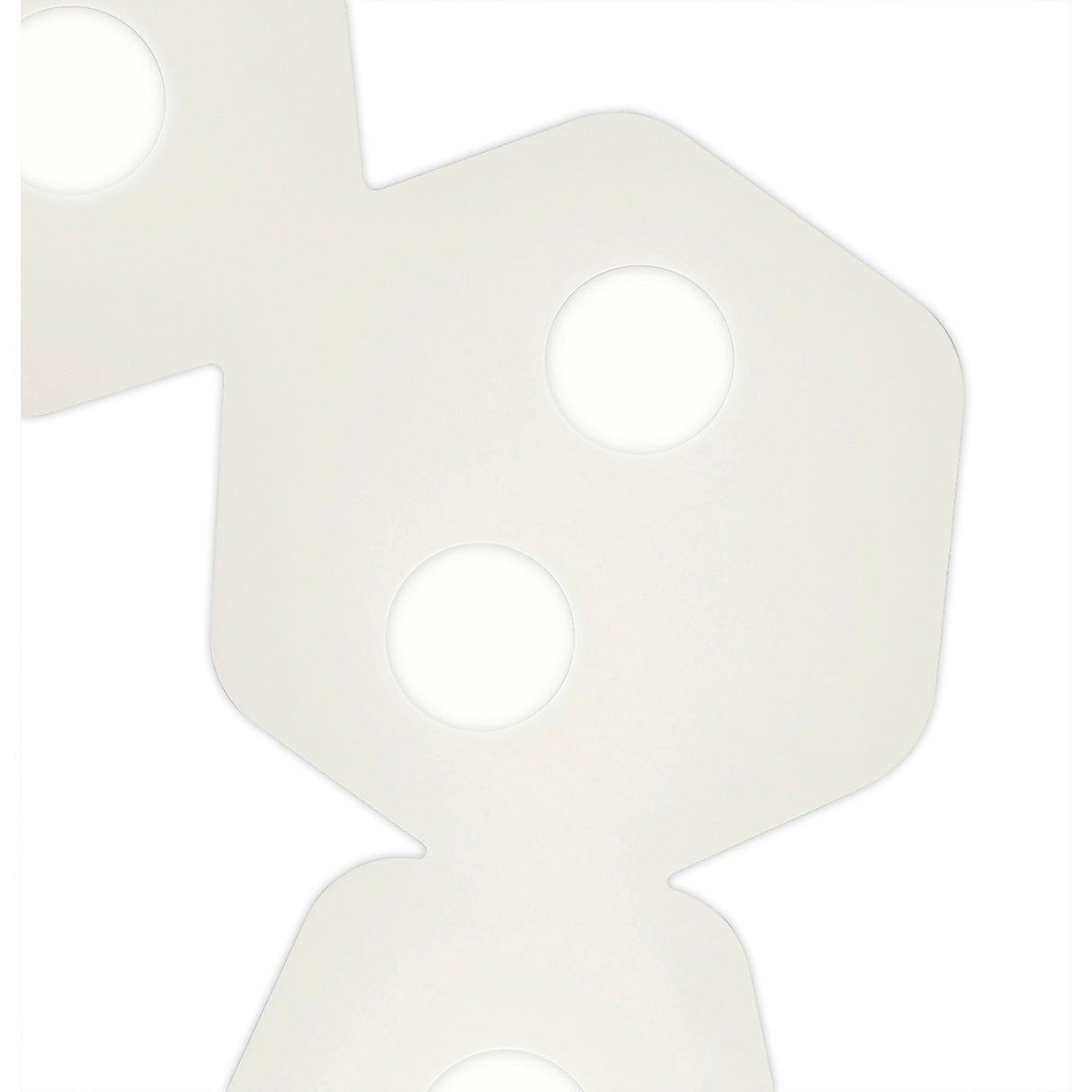 Area 7 Light Flush Ceiling Light - Sand White