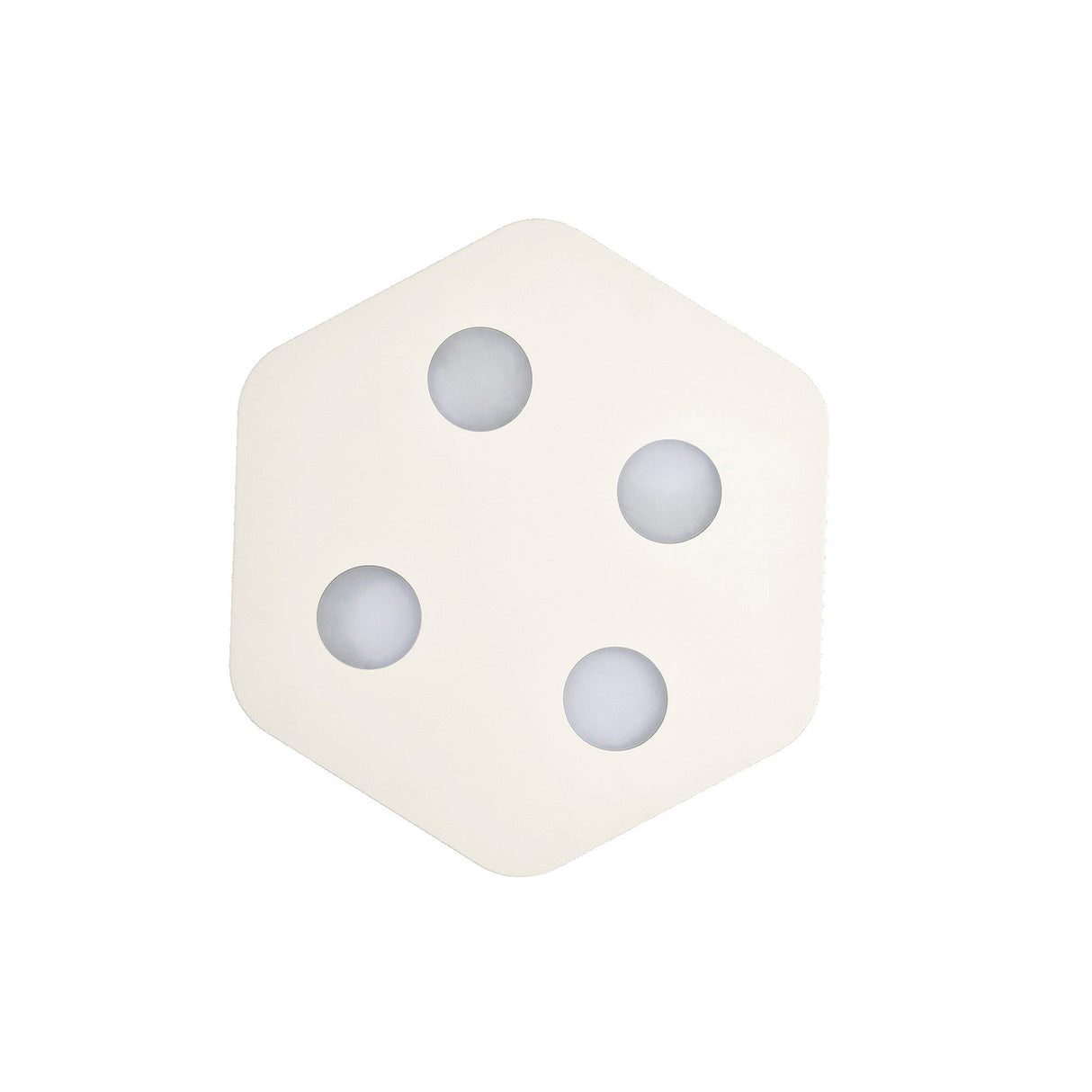 Area 4 Light Flush Ceiling Light - Sand White