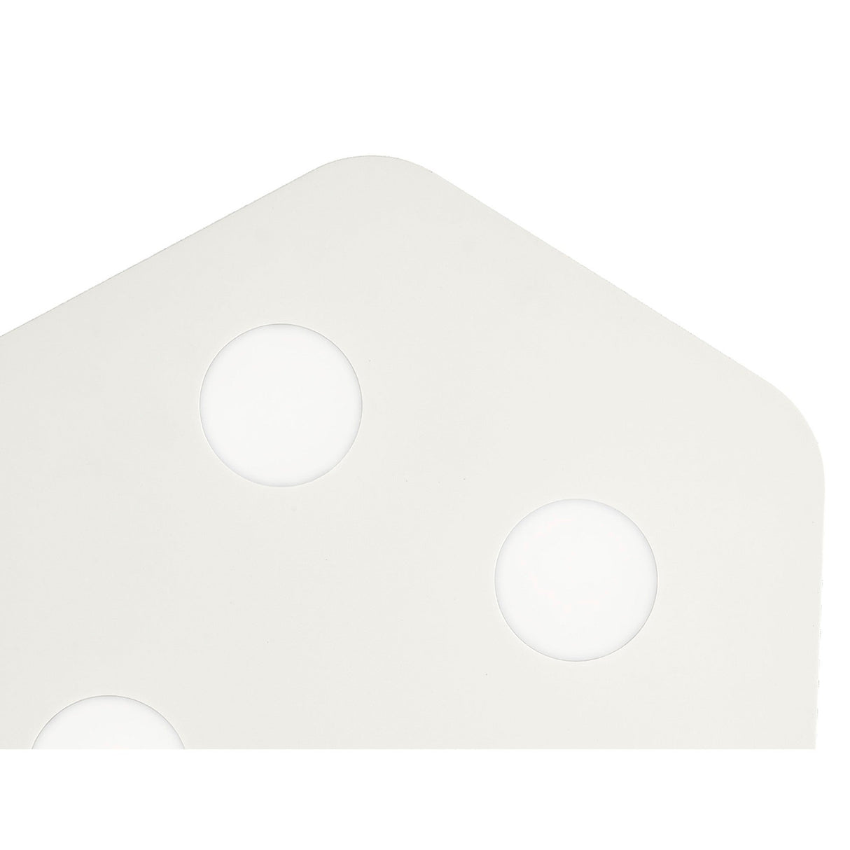 Area 4 Light Flush Ceiling Light - Sand White