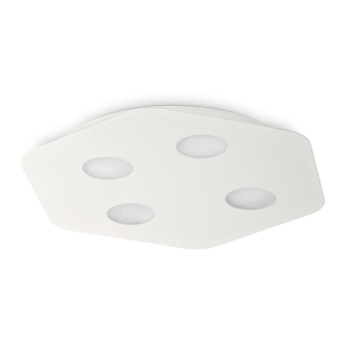 Area 4 Light Flush Ceiling Light - Sand White