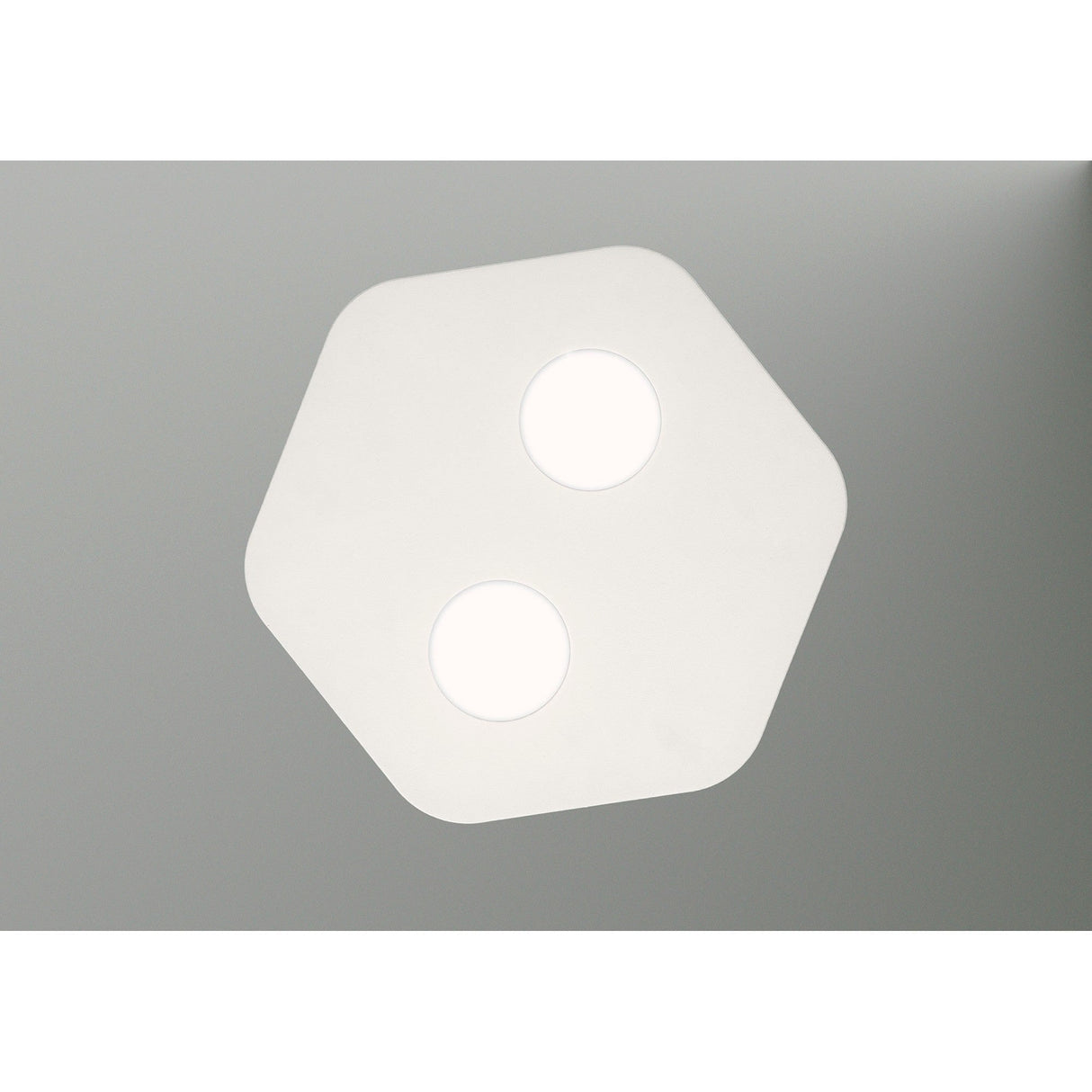 Area 2 Light Flush Ceiling Light - Sand White