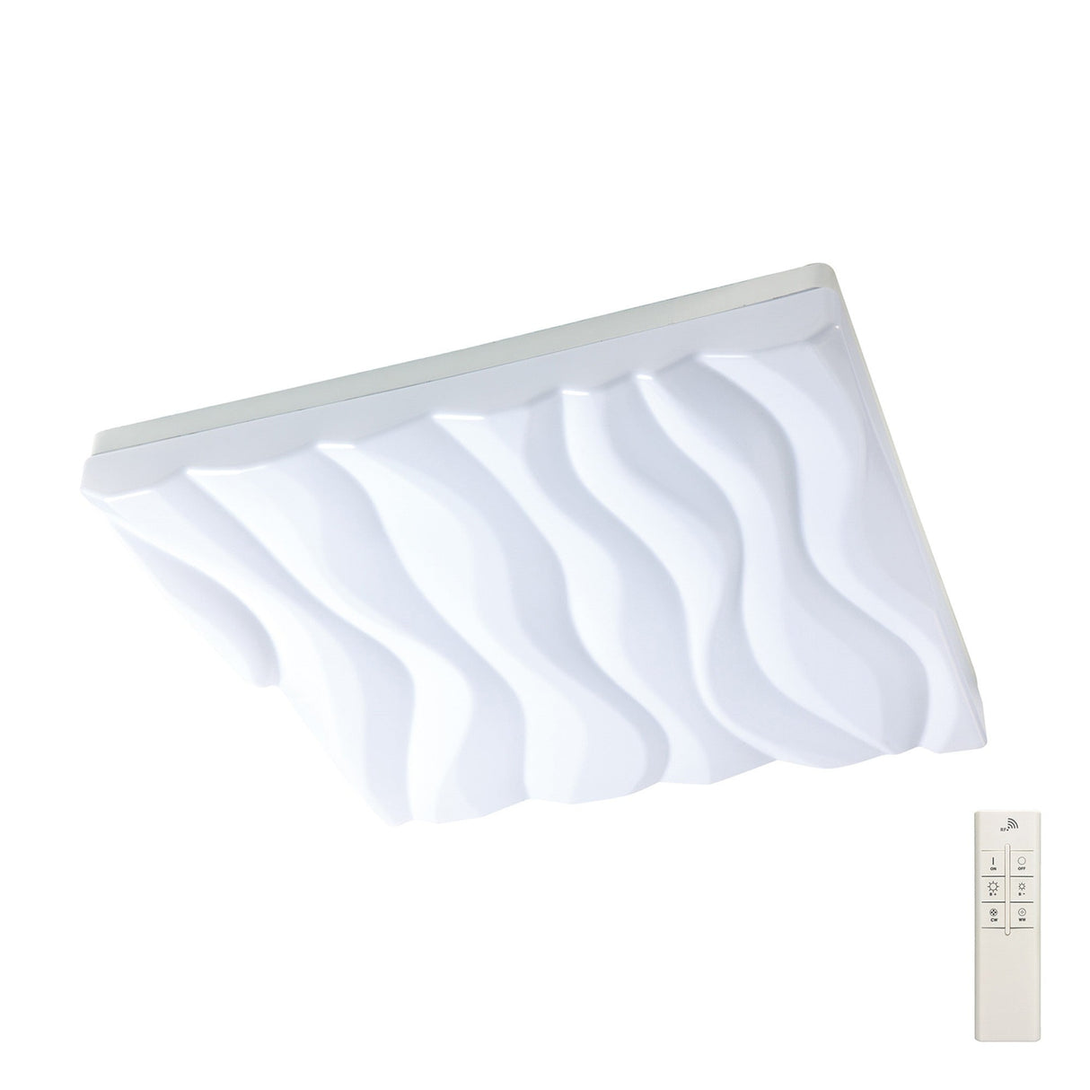 Arena Large Dimmable LED Bathroom Ceiling/Wall Light - White