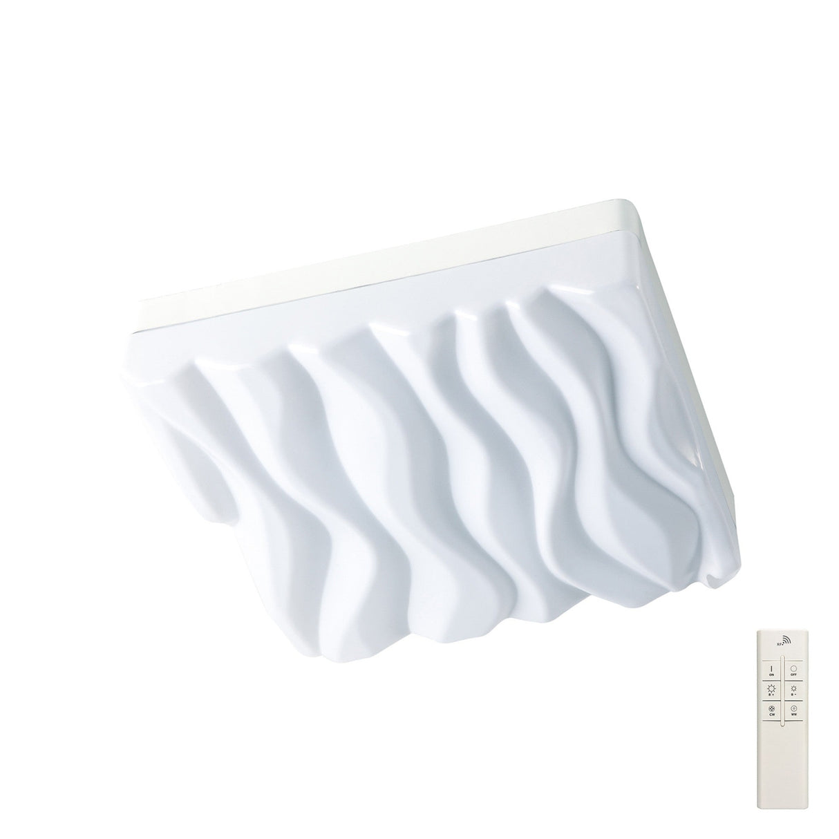 Arena Small Dimmable LED Bathroom Ceiling/Wall Light - White