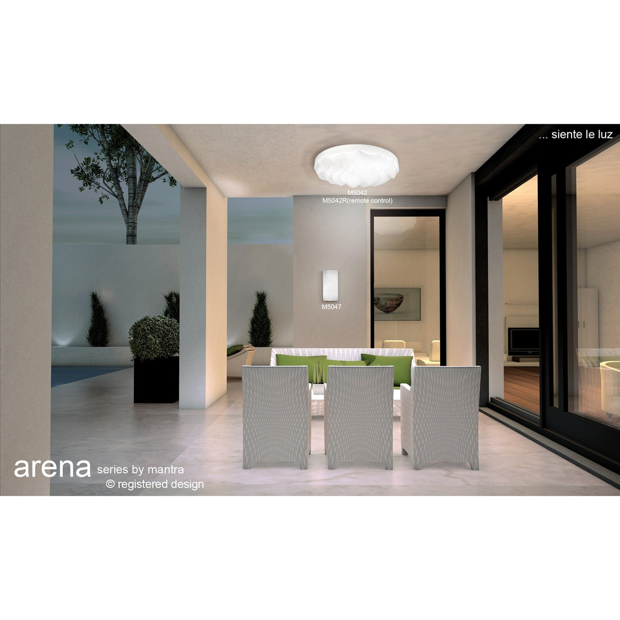 Arena LED Bathroom Wall Light 12W 3000K - White