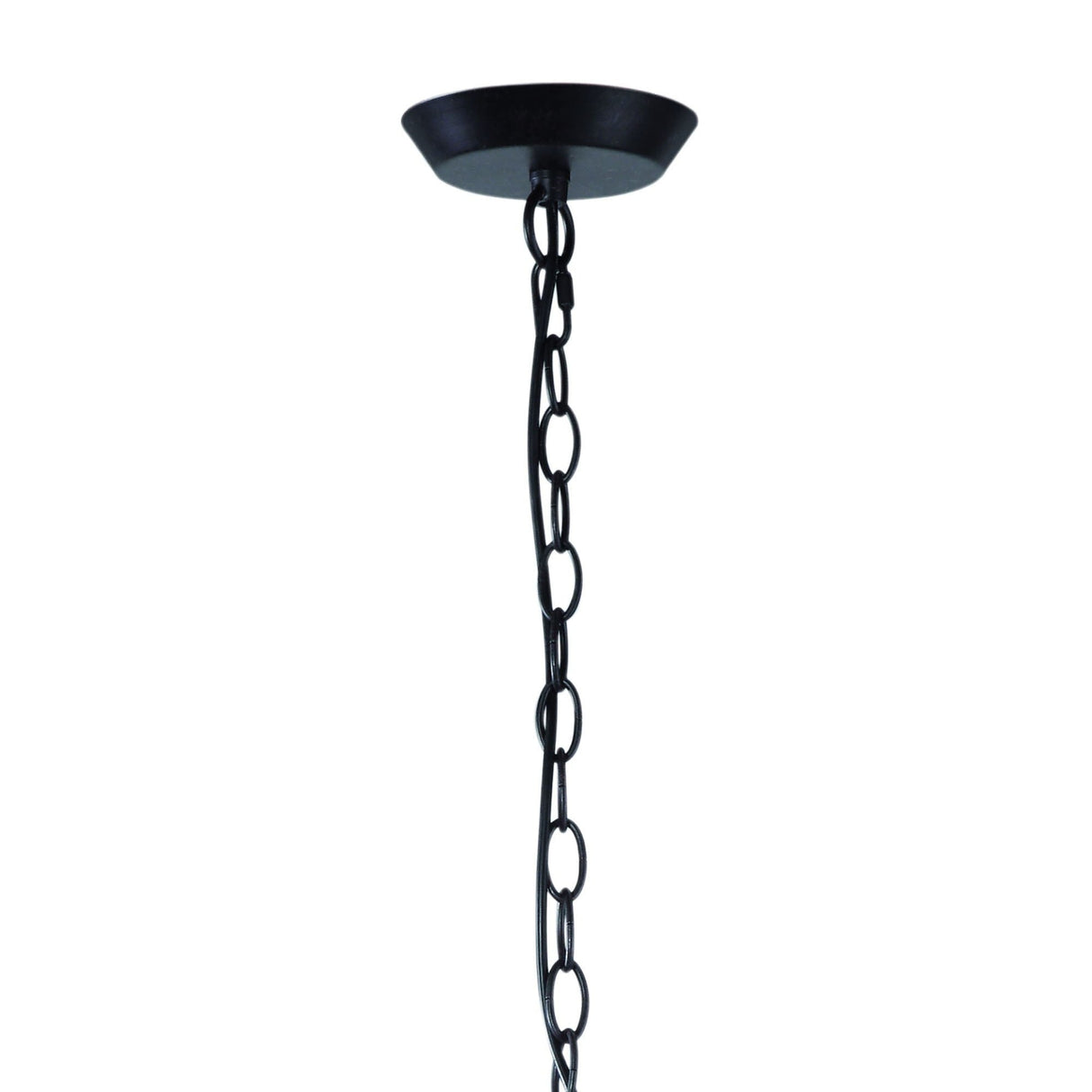 Argi 82cm 6 Light Chandelier - Brown Oxide With Taupe Shades