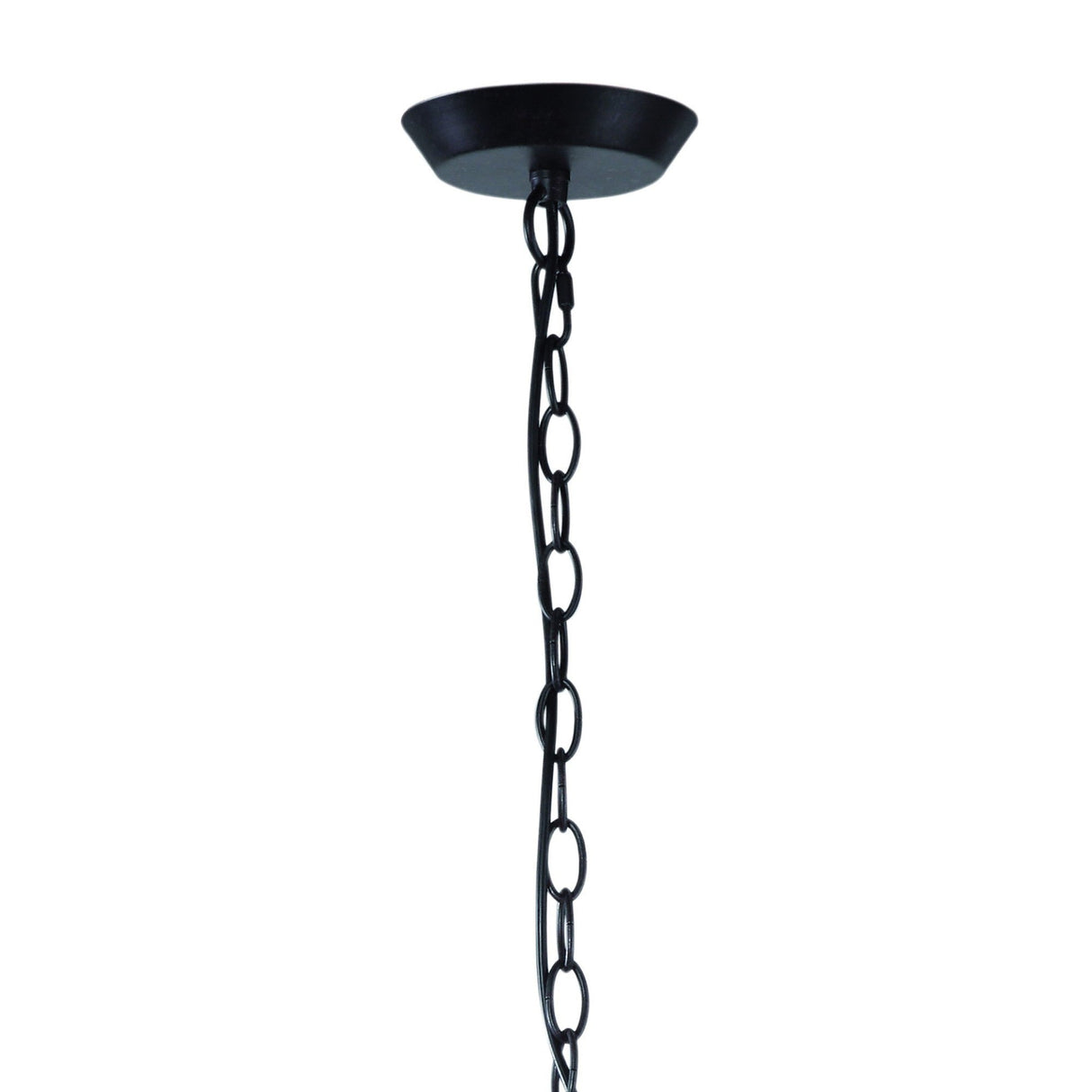 Argi 88cm 4 Light Chandelier - Brown Oxide With Taupe Shades