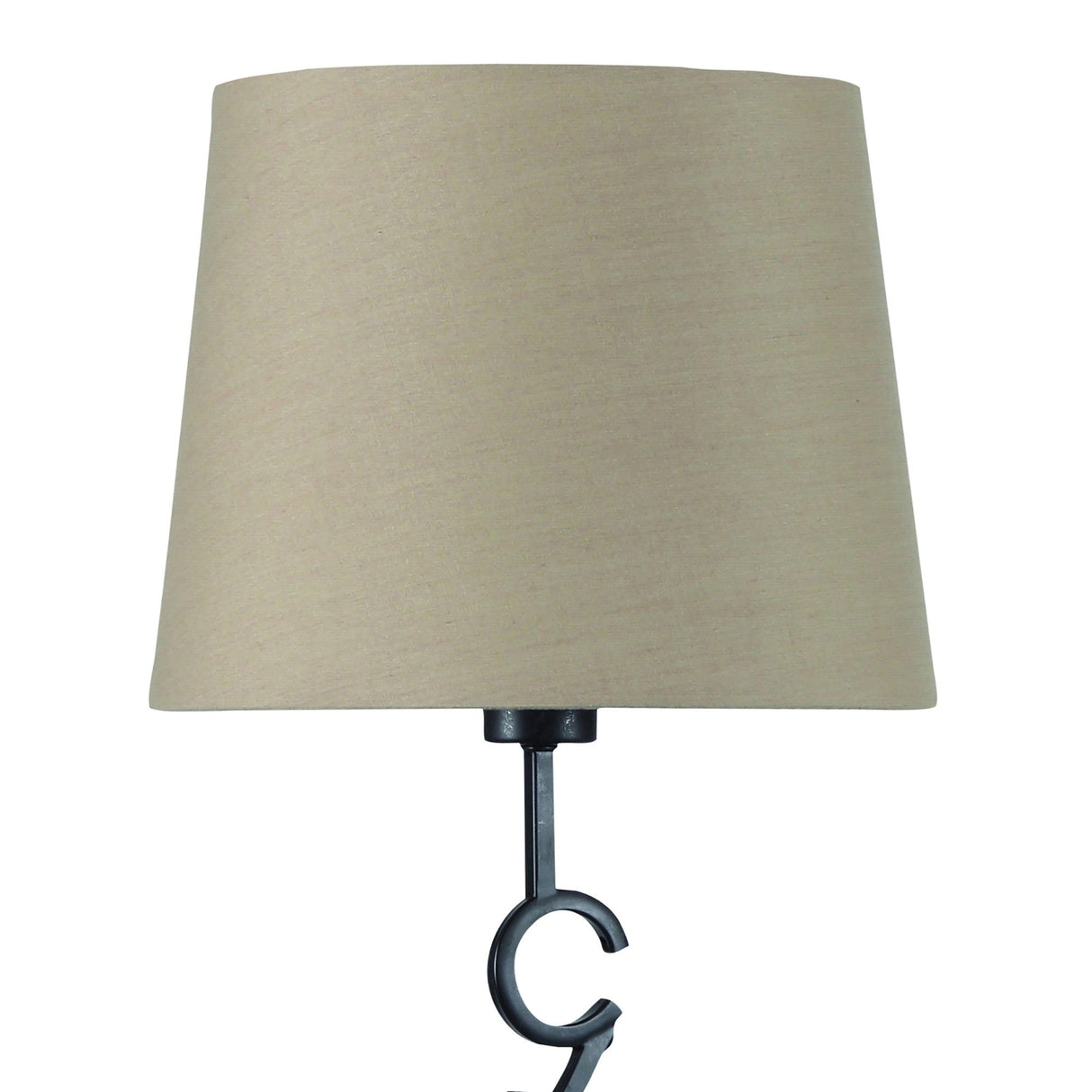 Argi Large 1 Light Table Lamp - Brown Oxide With Taupe Shade