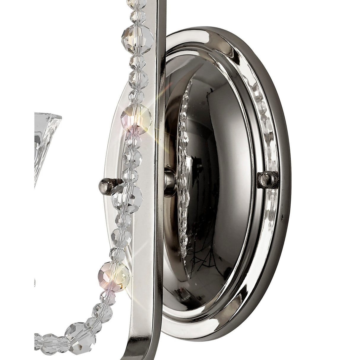 Armand 1 Light Crystal Wall Light - Polished Chrome