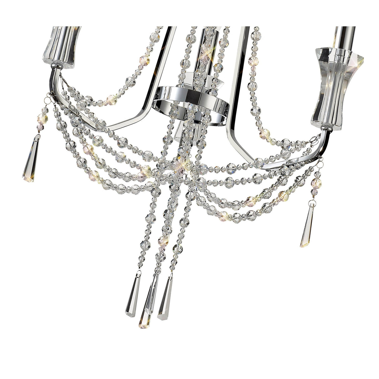 Armand 52cm 3 Light Crystal Chandelier - Polished Chrome