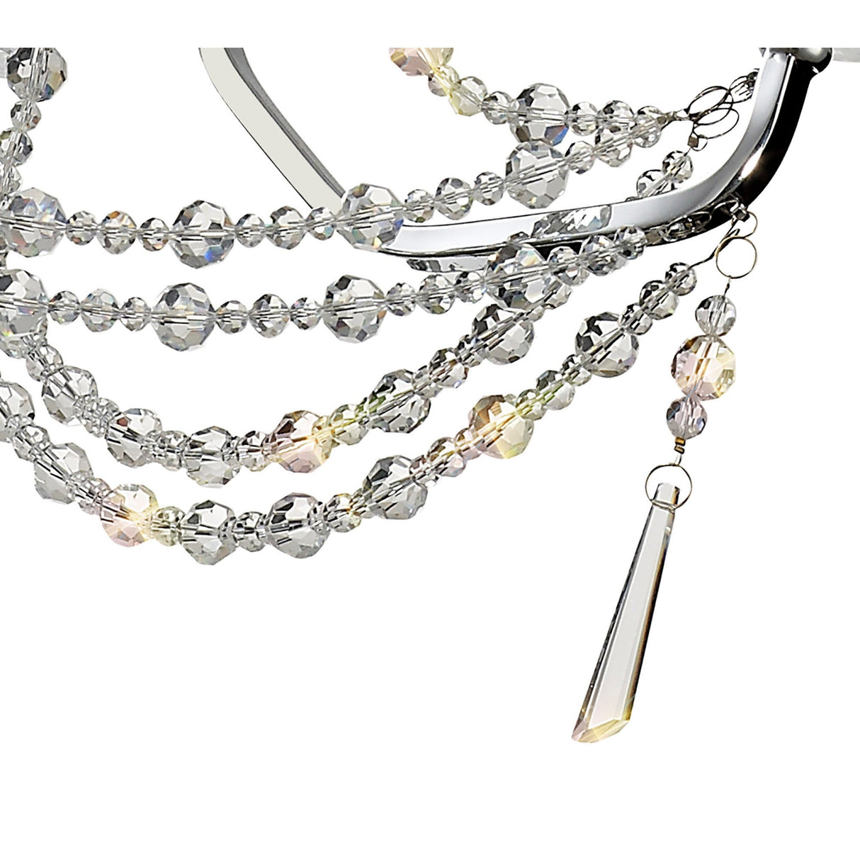 Armand 52cm 3 Light Crystal Chandelier - Polished Chrome
