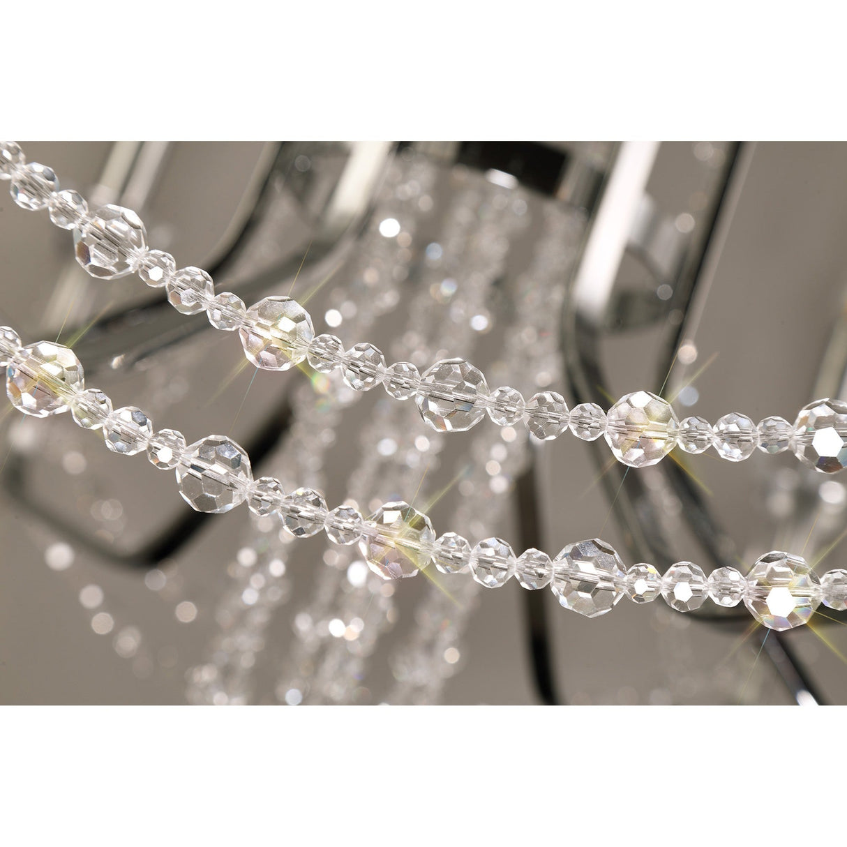 Armand 65cm 6 Light Crystal Chandelier - Polished Chrome