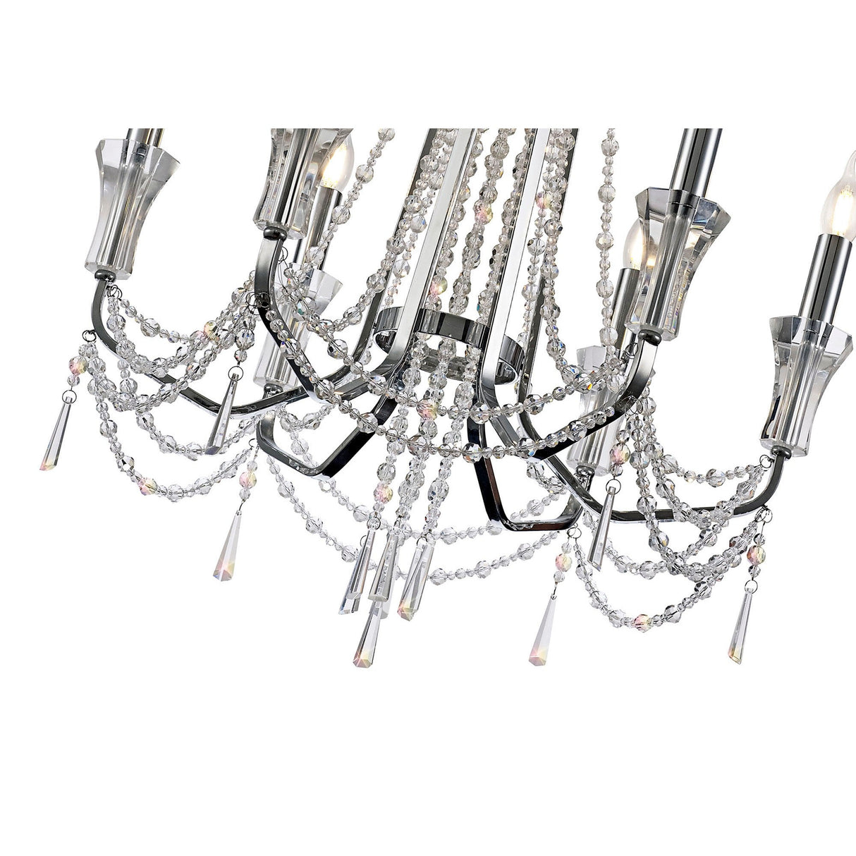 Armand 65cm 6 Light Crystal Chandelier - Polished Chrome