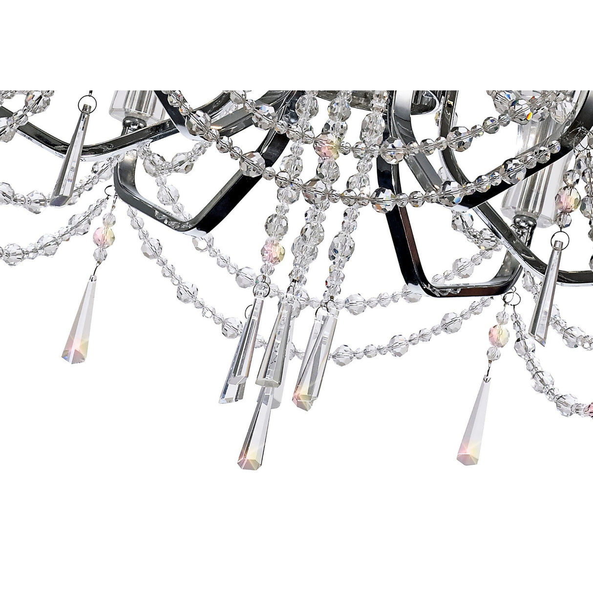 Armand 65cm 6 Light Crystal Chandelier - Polished Chrome