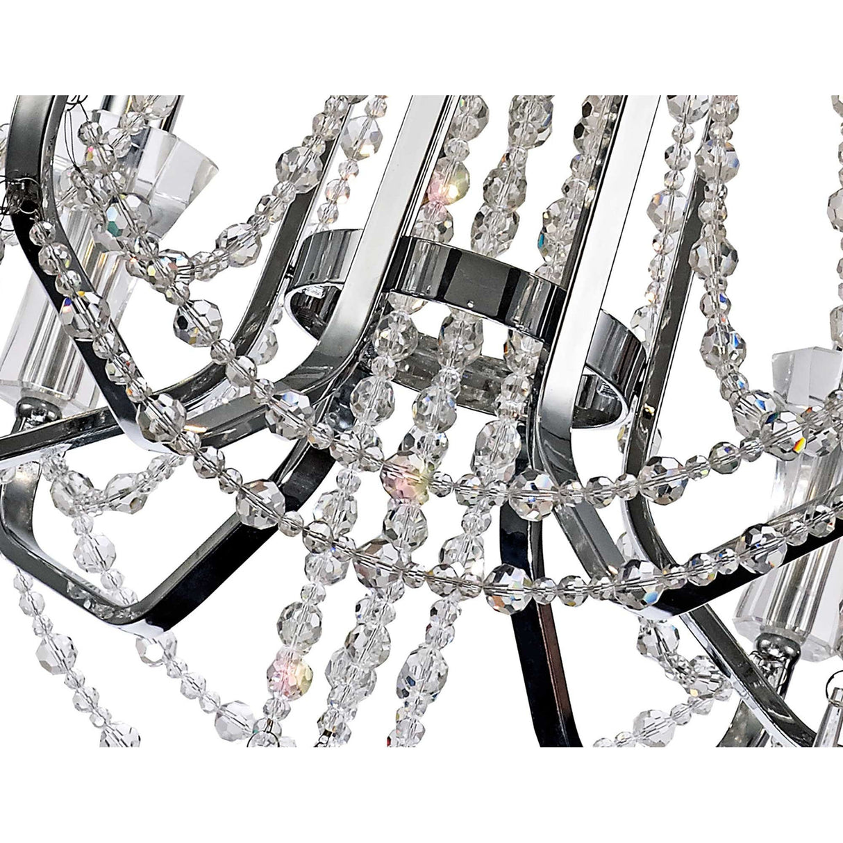 Armand 65cm 6 Light Crystal Chandelier - Polished Chrome