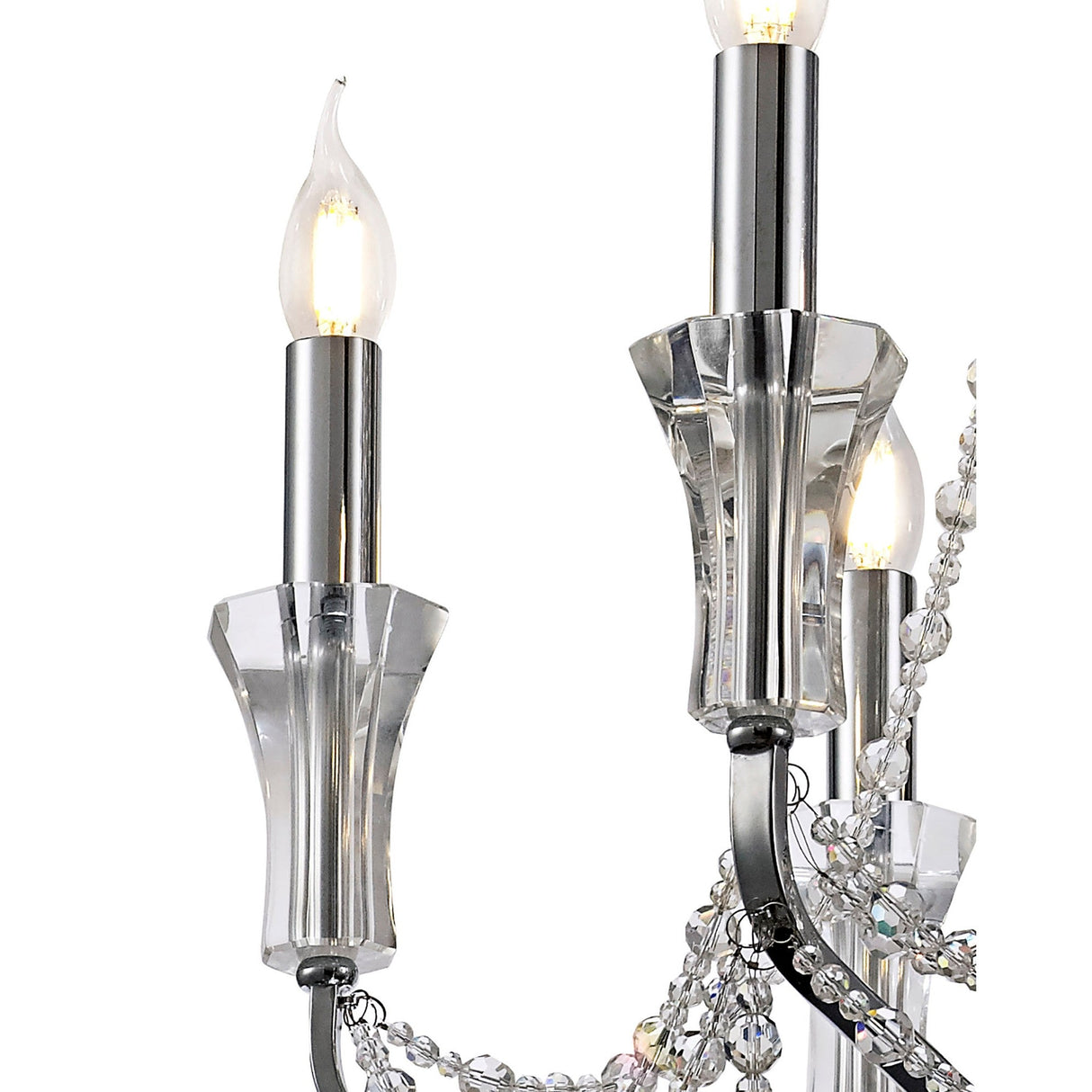 Armand 65cm 6 Light Crystal Chandelier - Polished Chrome