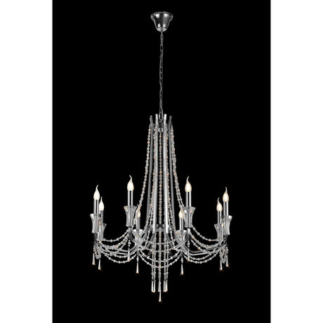 Armand 85cm 8 Light Crystal Chandelier - Polished Chrome