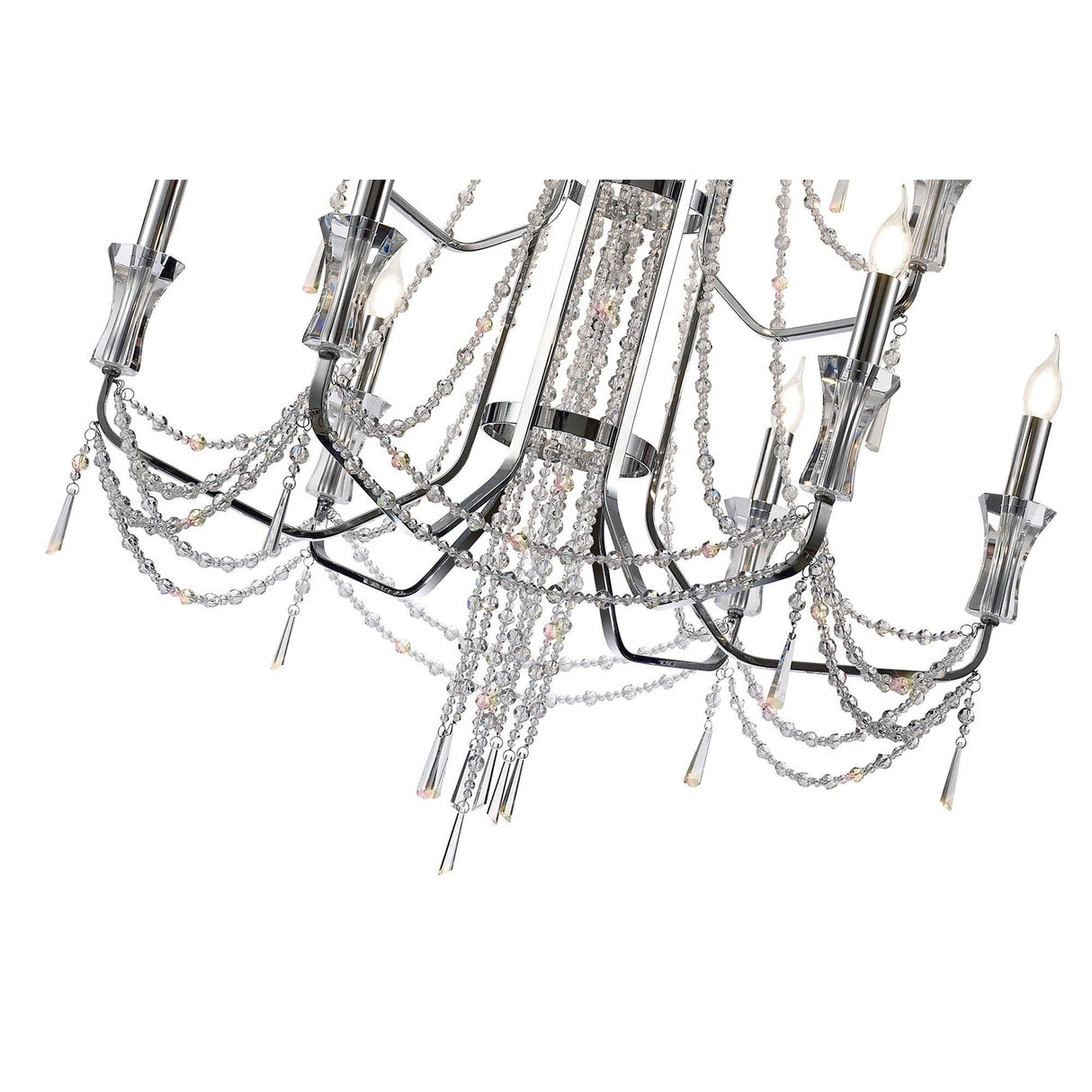 Armand 85cm 12 Light Crystal Chandelier - Polished Chrome