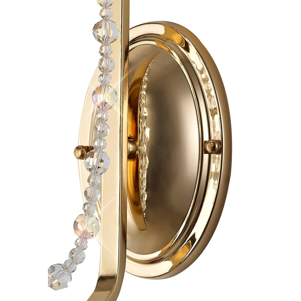 Armand 1 Light Crystal Wall Light - French Gold