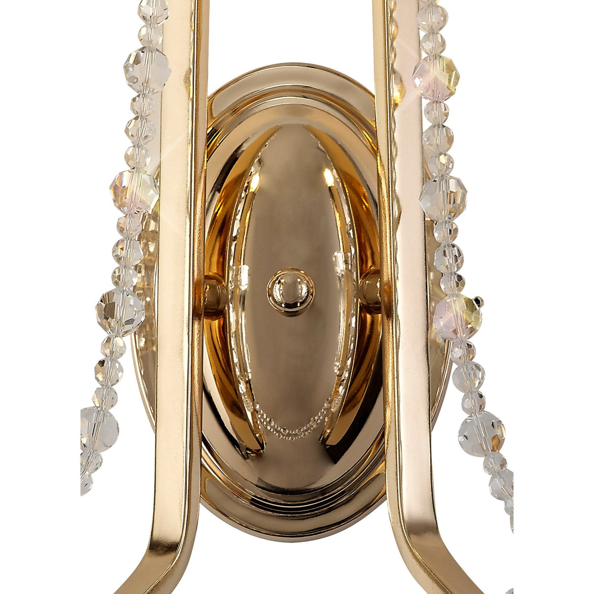 Armand 2 Light Crystal Wall Light - French Gold
