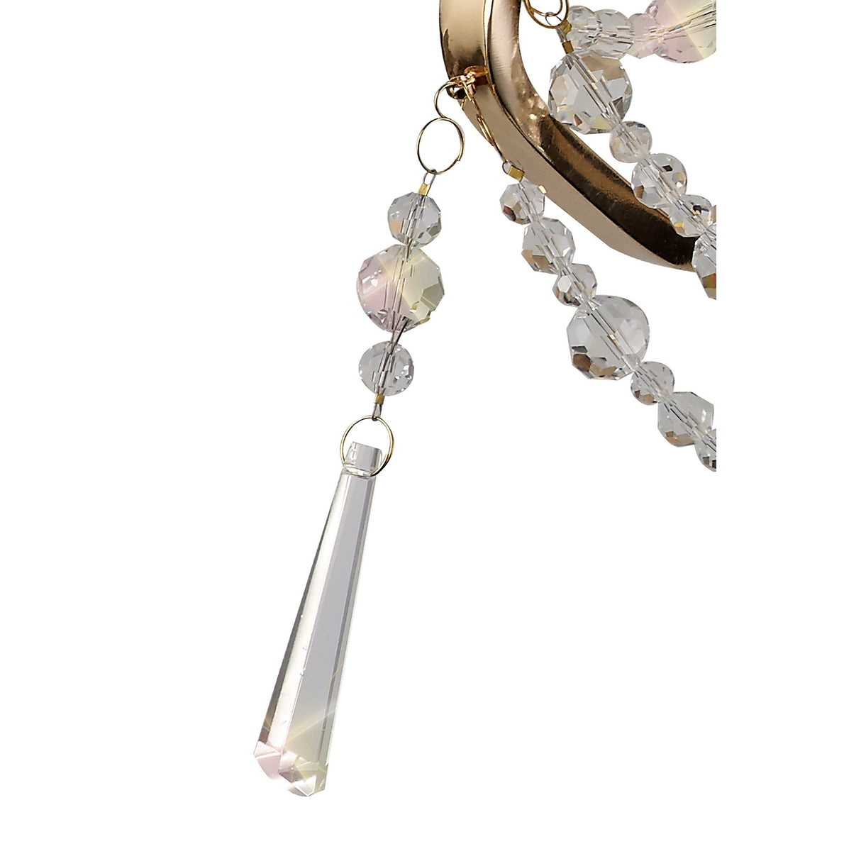 Armand 2 Light Crystal Wall Light - French Gold