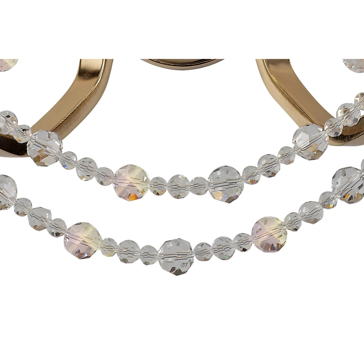 Armand 2 Light Crystal Wall Light - French Gold