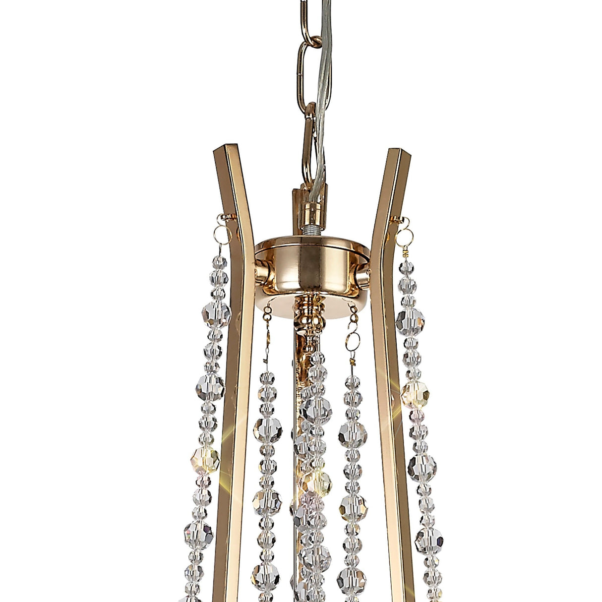 Armand 52cm 3 Light Crystal Chandelier - French Gold