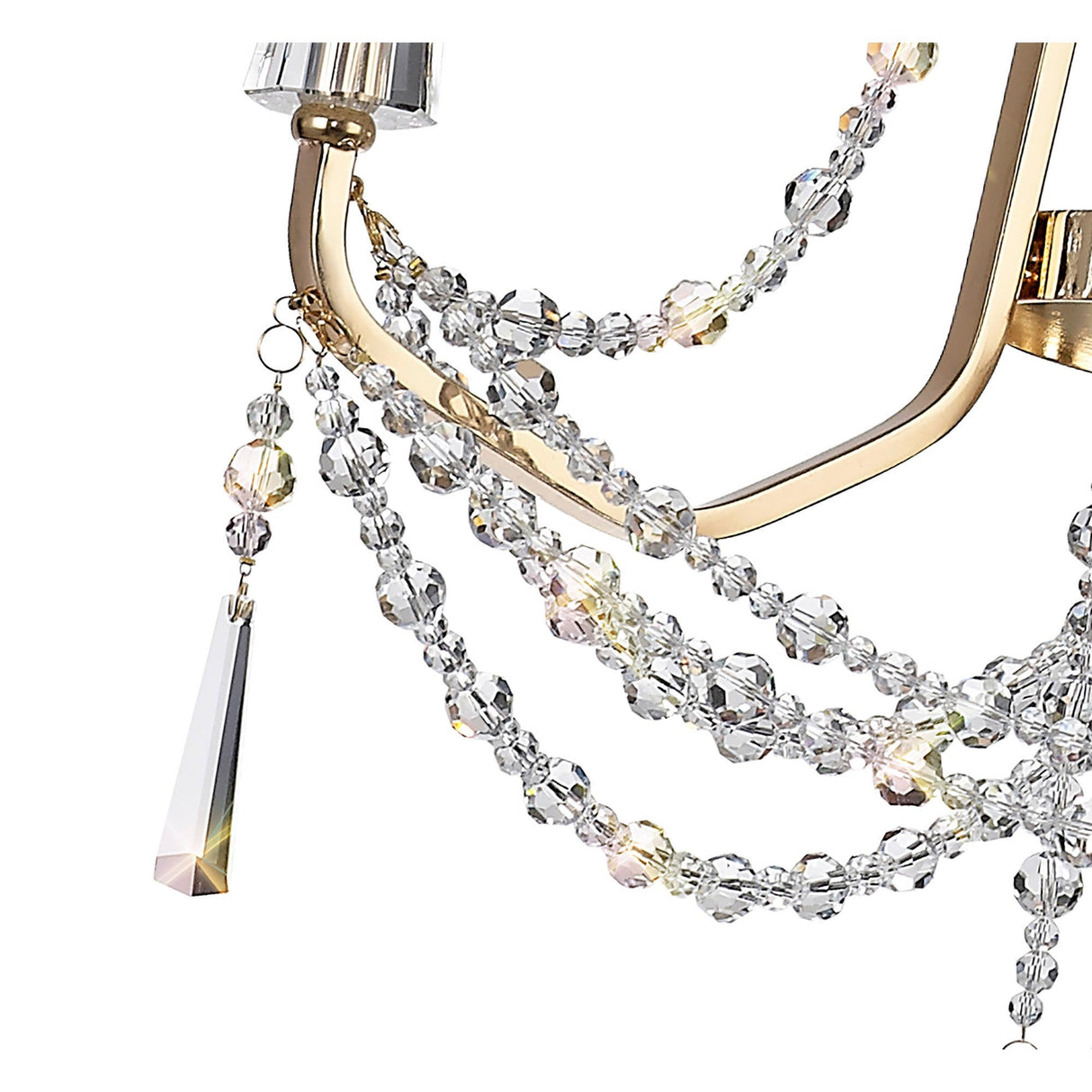 Armand 52cm 3 Light Crystal Chandelier - French Gold