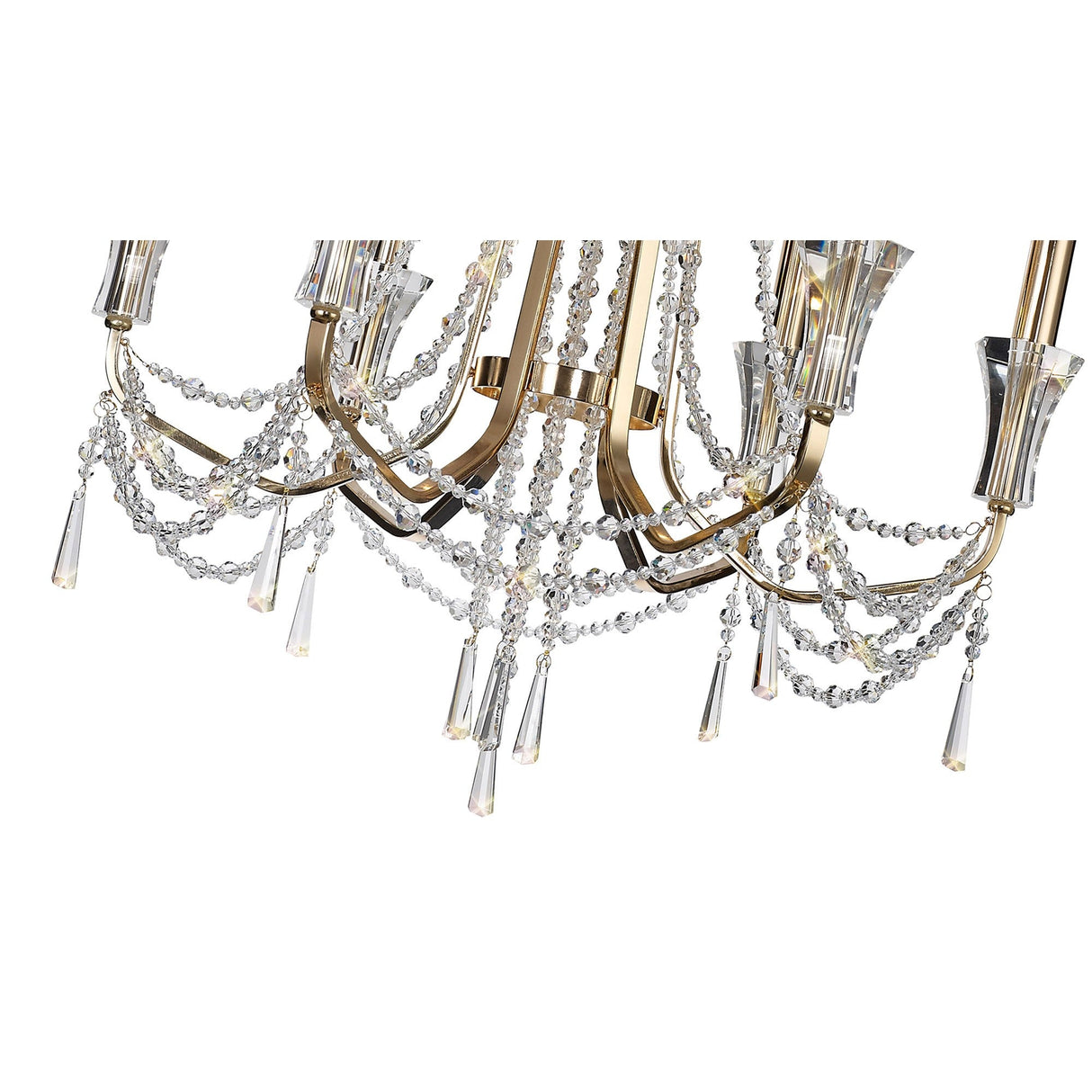 Armand 65cm 6 Light Crystal Chandelier - French Gold