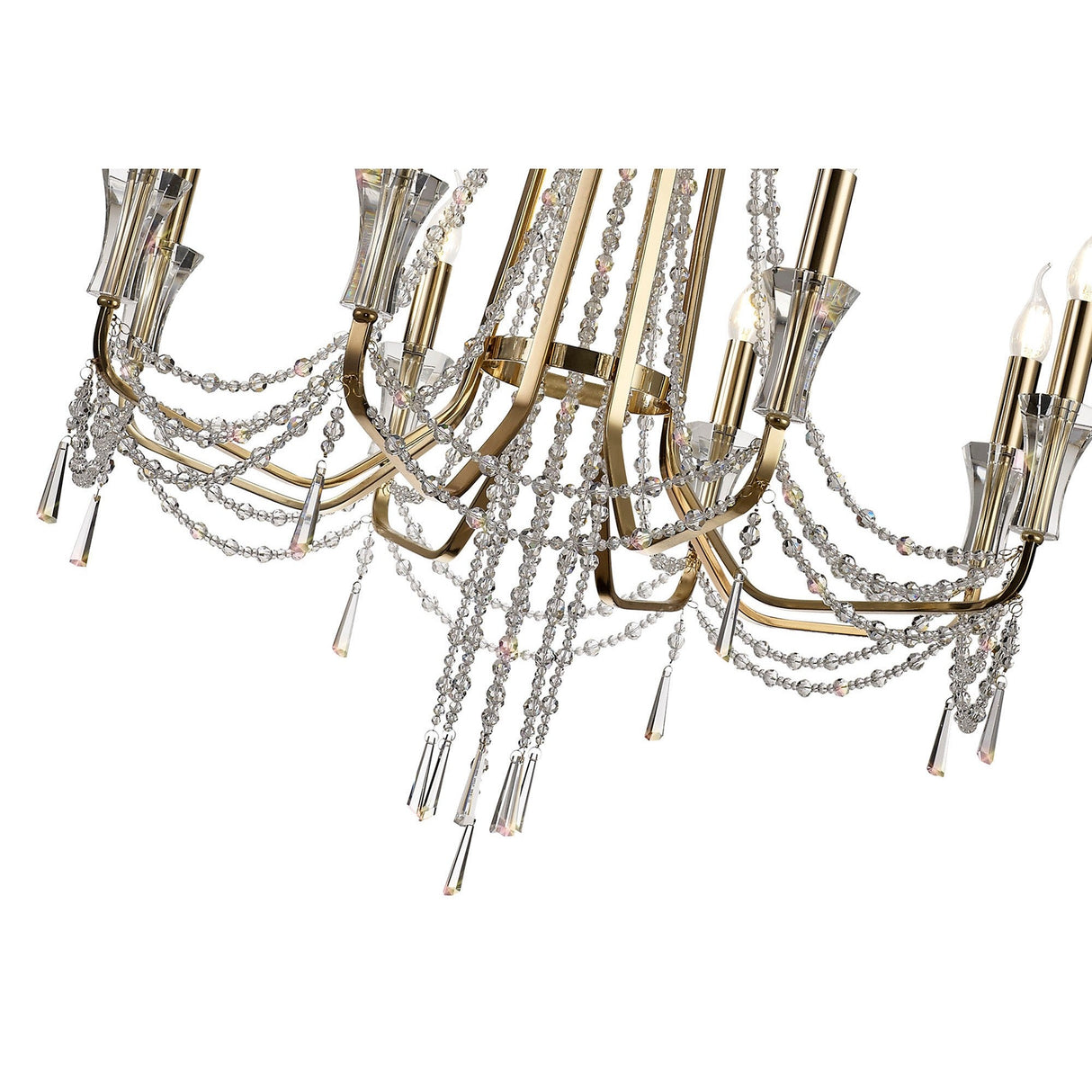 Armand 85cm 8 Light Crystal Chandelier - French Gold