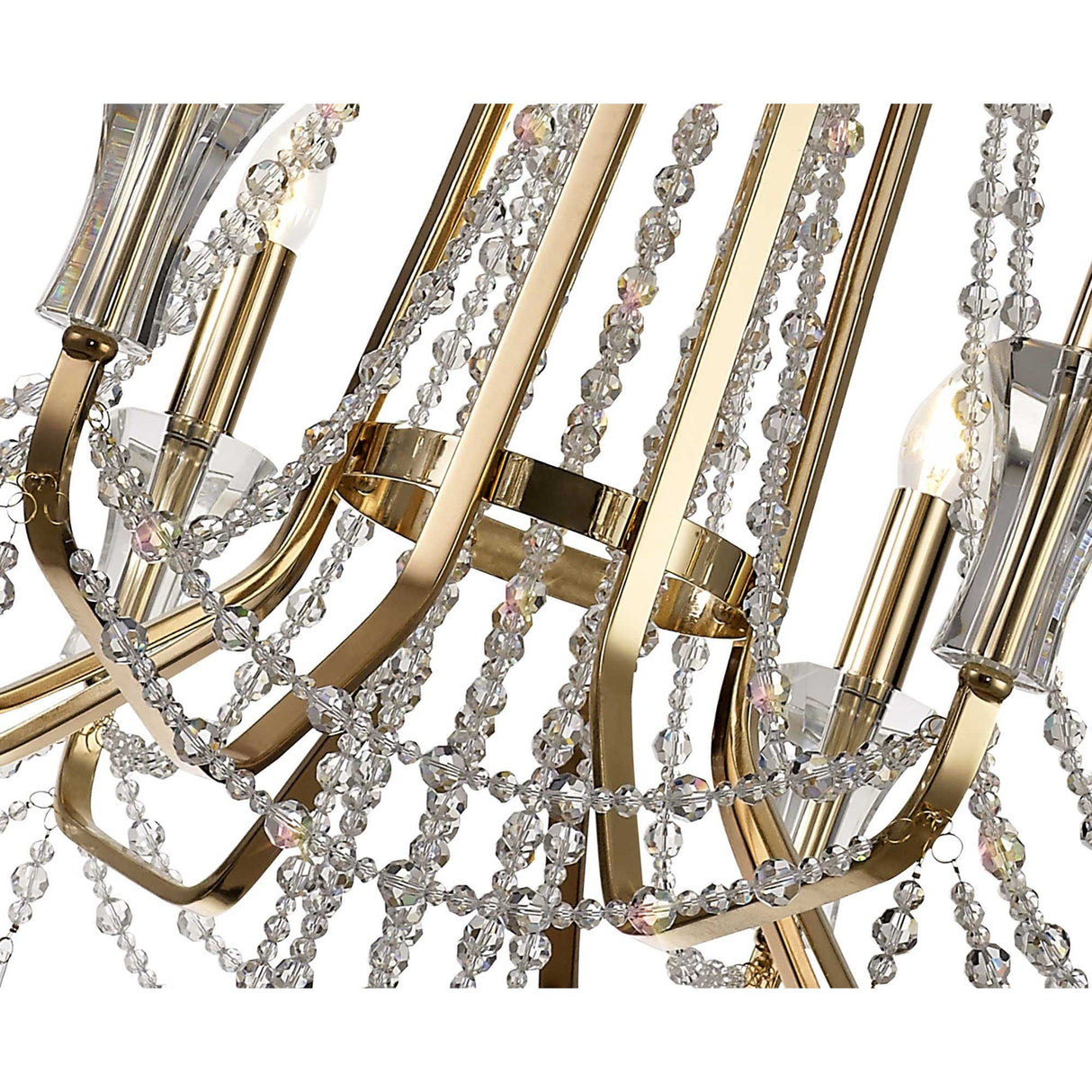 Armand 85cm 8 Light Crystal Chandelier - French Gold