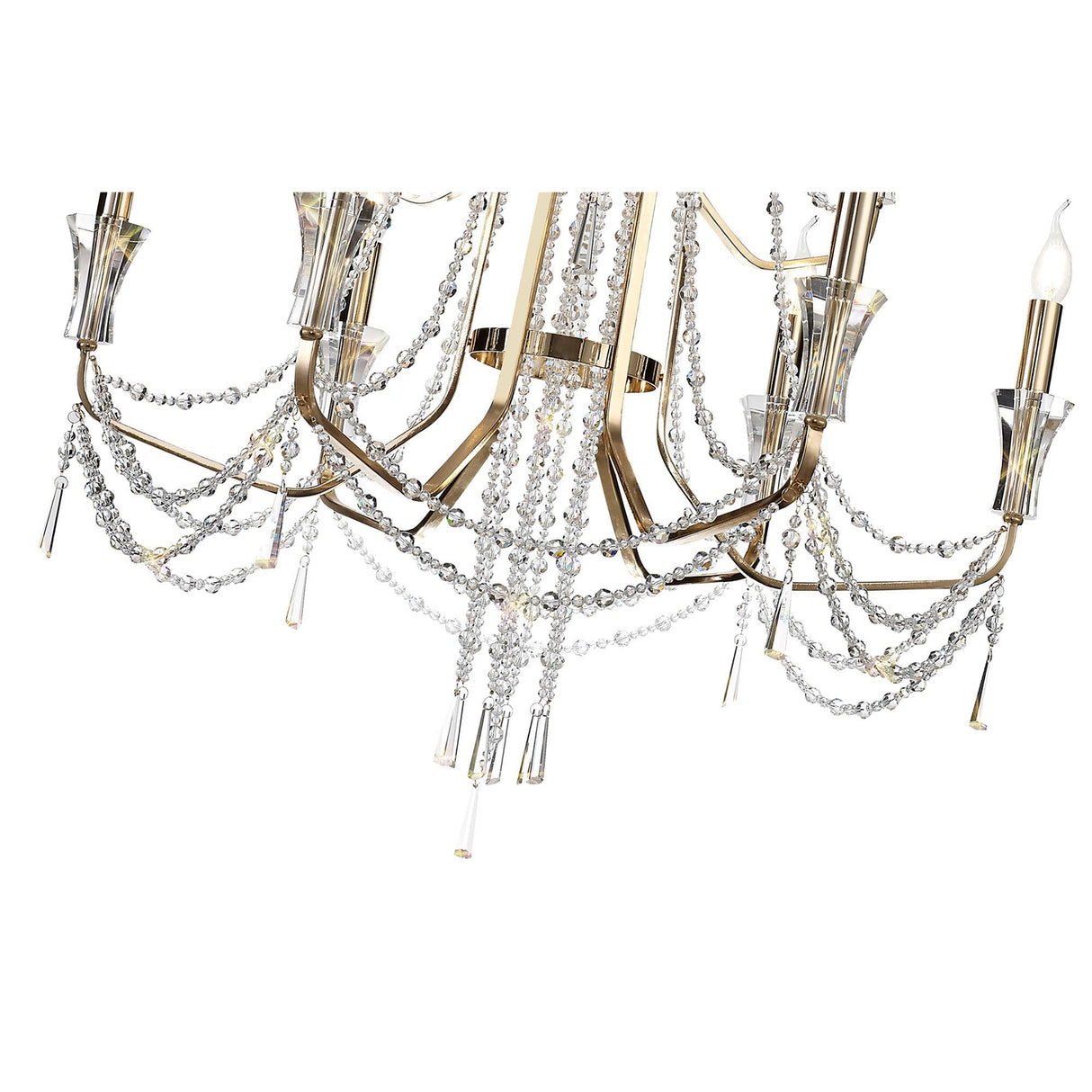 Armand 85cm 12 Light Crystal Chandelier - French Gold
