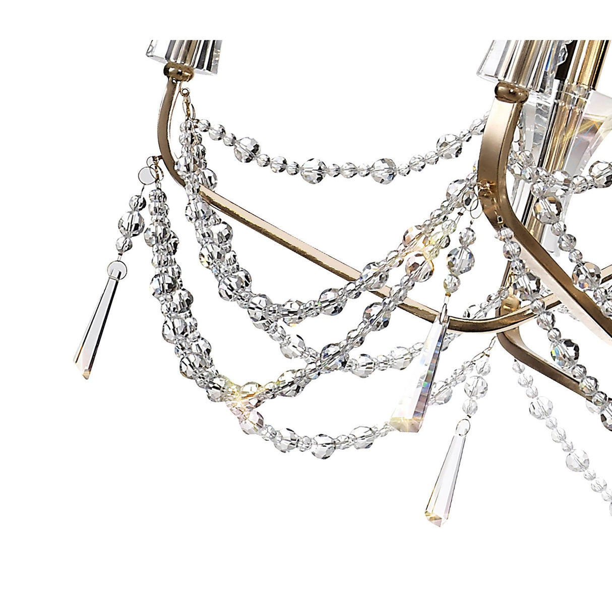Armand 85cm 12 Light Crystal Chandelier - French Gold