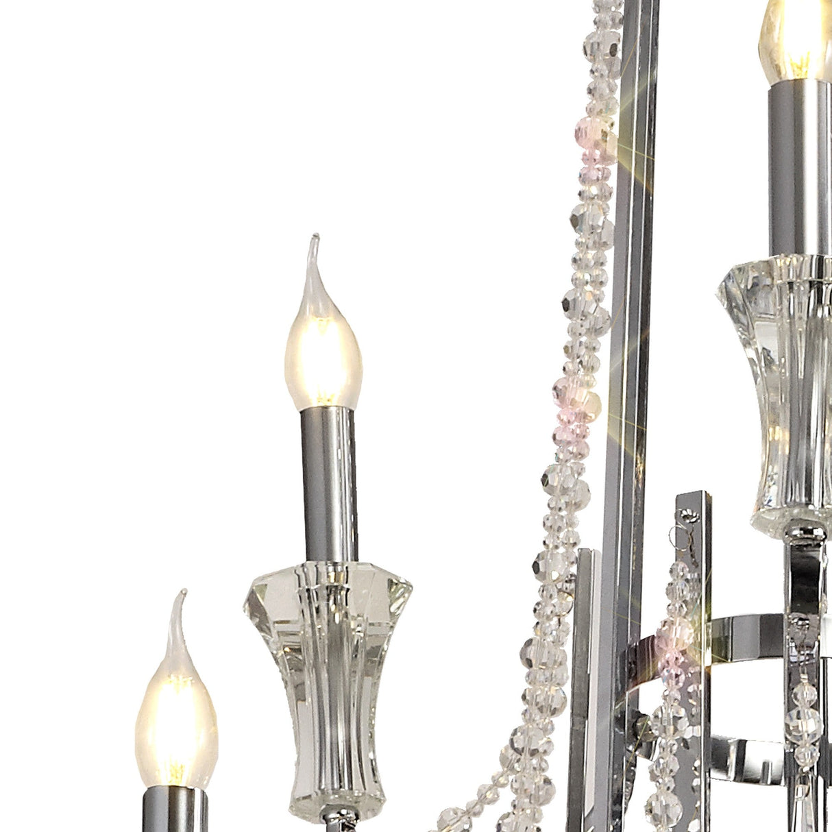 Armand 112cm 24 Light Crystal Chandelier - Polished Chrome