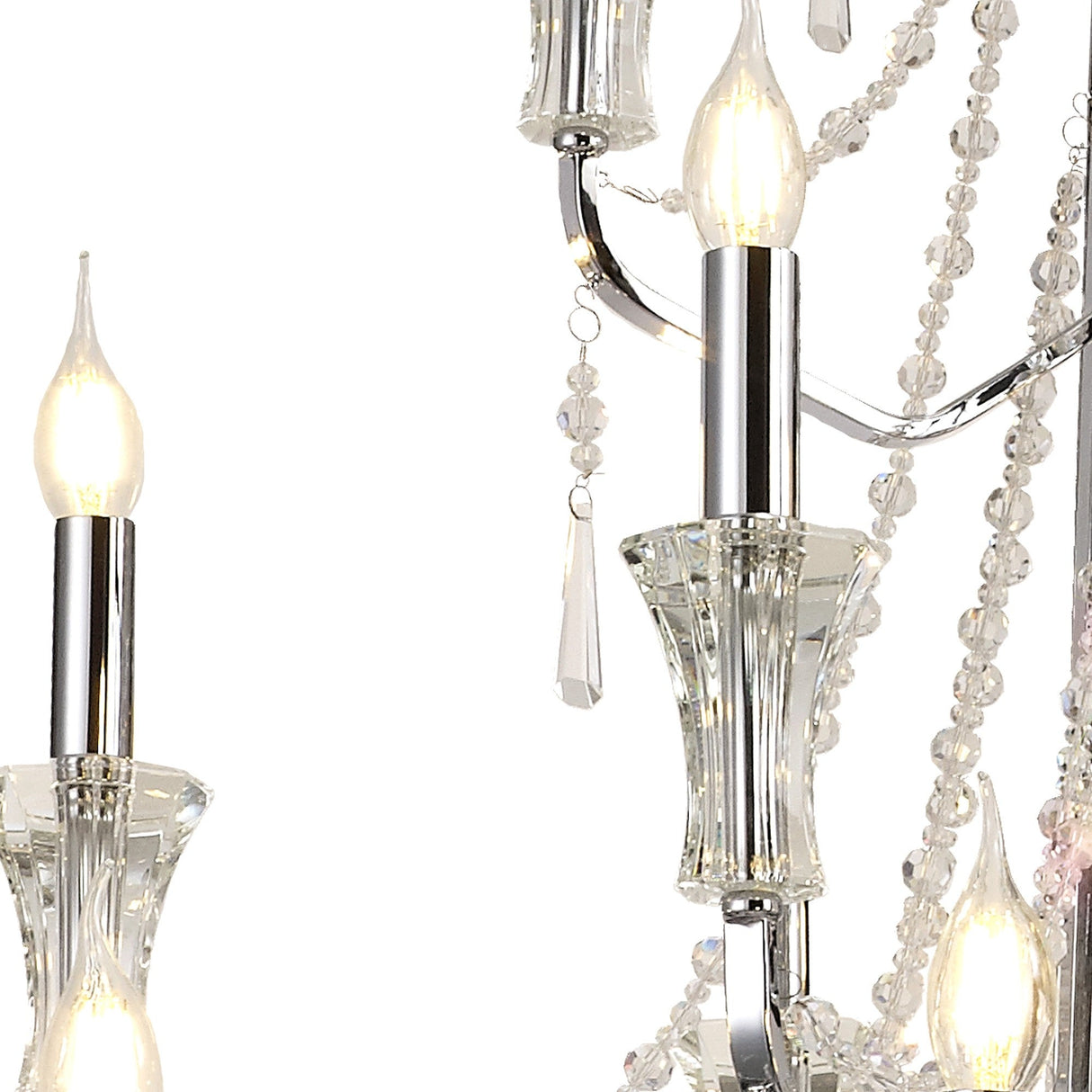 Armand 112cm 24 Light Crystal Chandelier - Polished Chrome