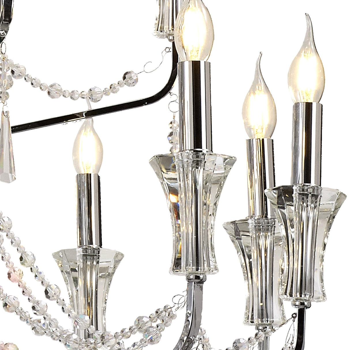Armand 112cm 24 Light Crystal Chandelier - Polished Chrome