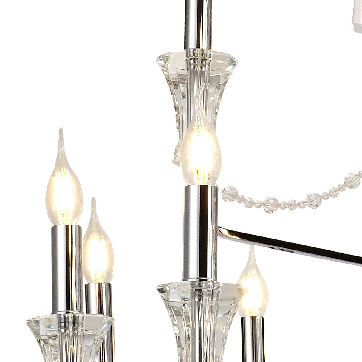 Armand 112cm 24 Light Crystal Chandelier - Polished Chrome