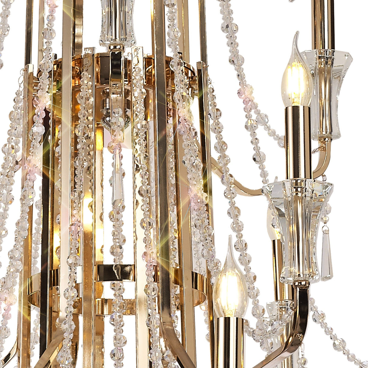 Armand 112cm 24 Light Crystal Chandelier - French Gold