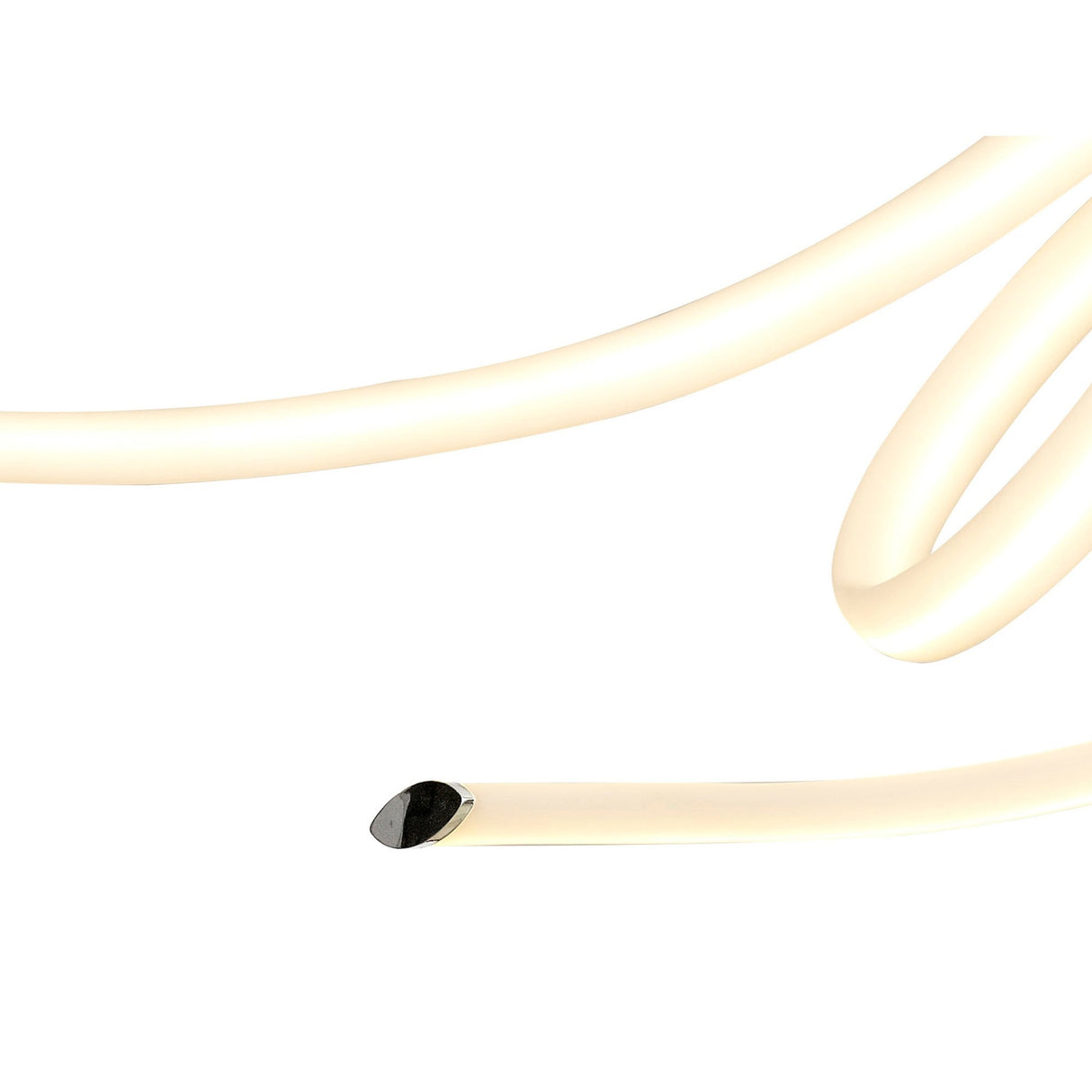 Armonia Large Ribbons Dimmable LED Semi-Flush Ceiling Light 60W 3000K - Polished Chrome