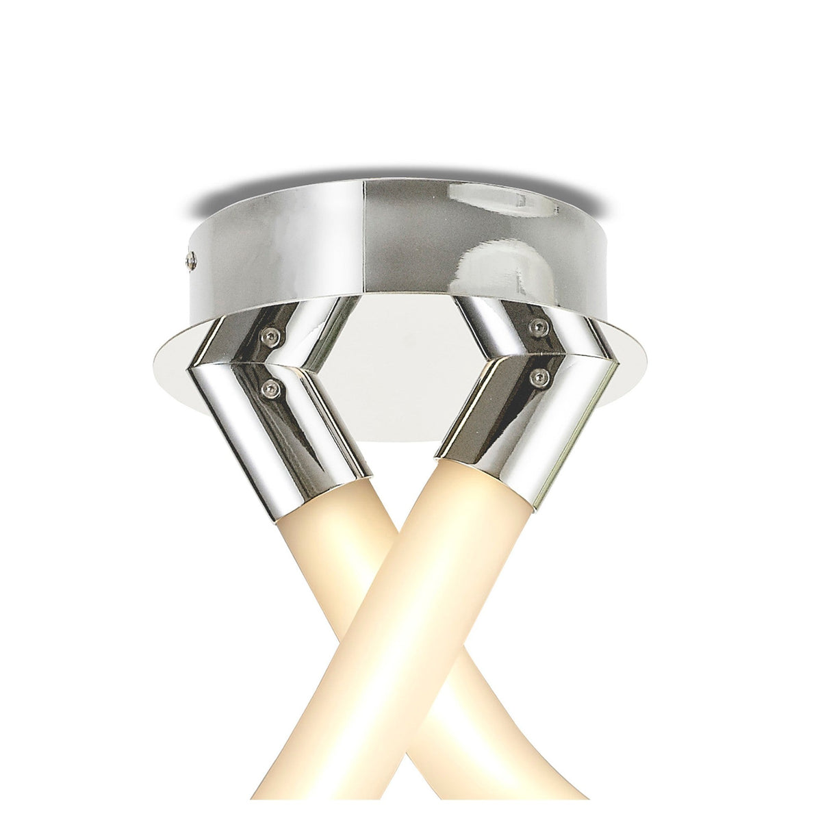 Armonia Bow LED Semi-Flush Ceiling Light 50W 3000K - Polished Chrome