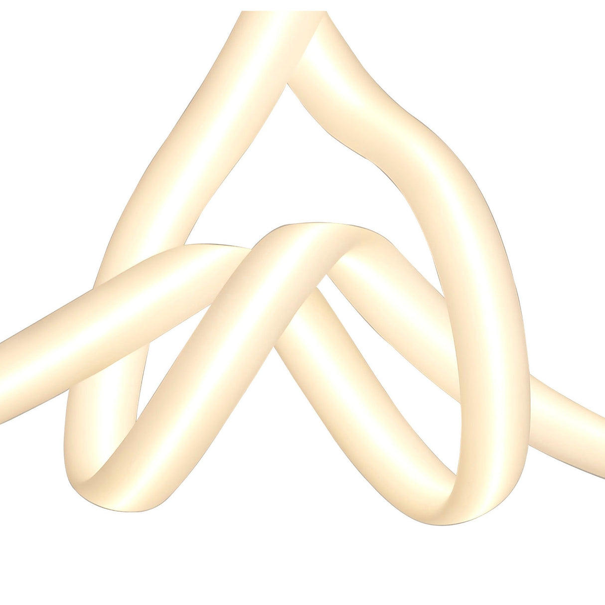 Armonia Bow LED Semi-Flush Ceiling Light 50W 3000K - Polished Chrome