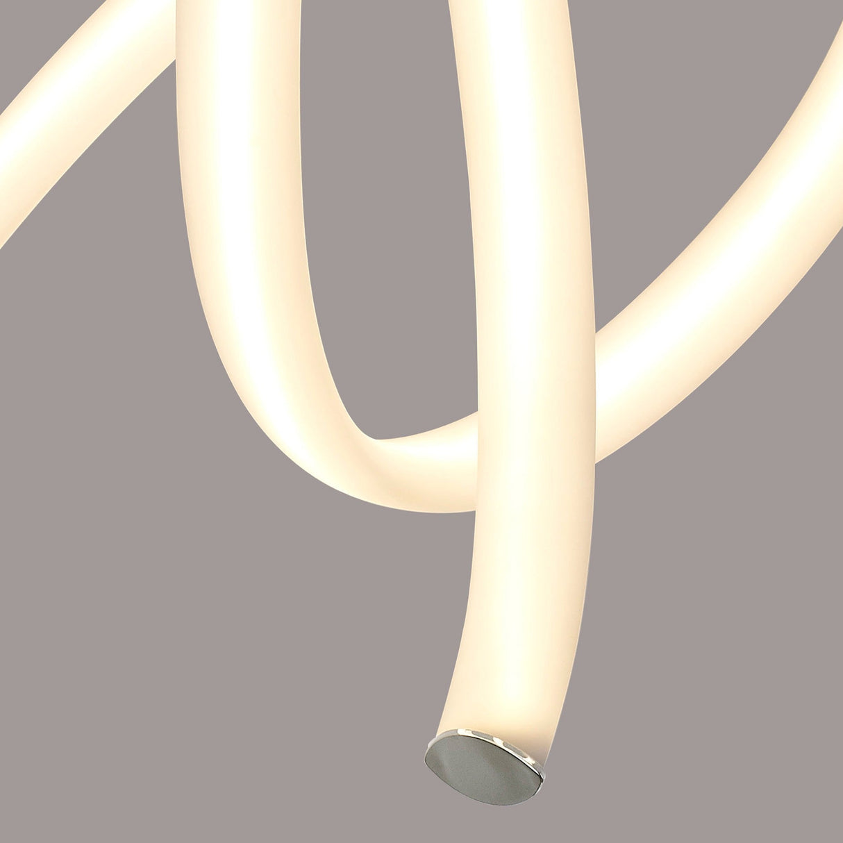 Armonia Vertical LED Semi-Flush Ceiling Light 40W 3000K - Polished Chrome