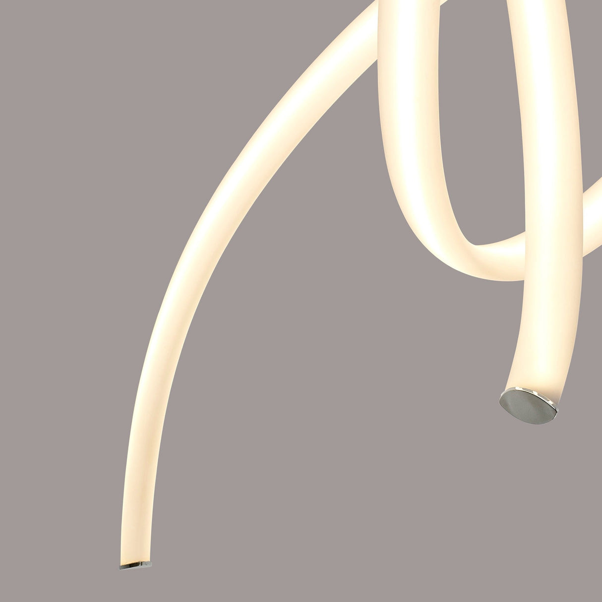 Armonia Vertical LED Semi-Flush Ceiling Light 40W 3000K - Polished Chrome