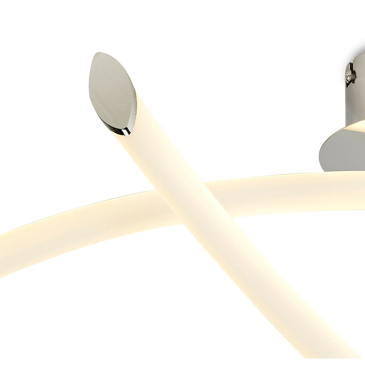 Armonia Medium Loop LED Semi-Flush Ceiling Light 25W 3000K - Polished Chrome
