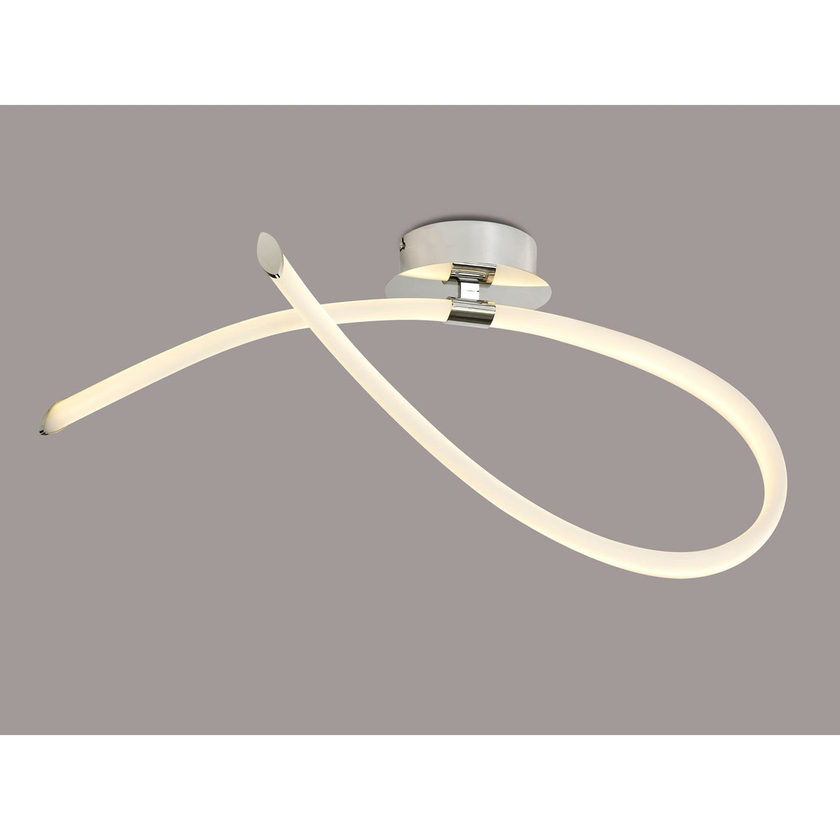 Armonia Medium Loop LED Semi-Flush Ceiling Light 25W 3000K - Polished Chrome
