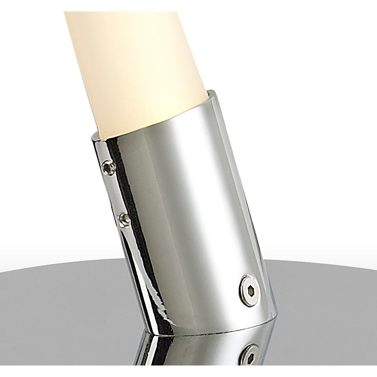 Armonia LED Frosted Acrylic Table Lamp 10W 3000K - Chrome