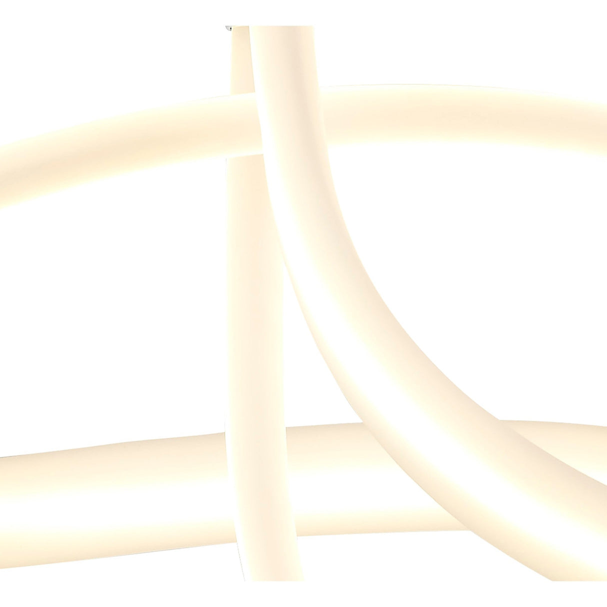 Armonia Curl LED Semi-Flush LED Ceiling Light 40W 3000K - Polished Chrome