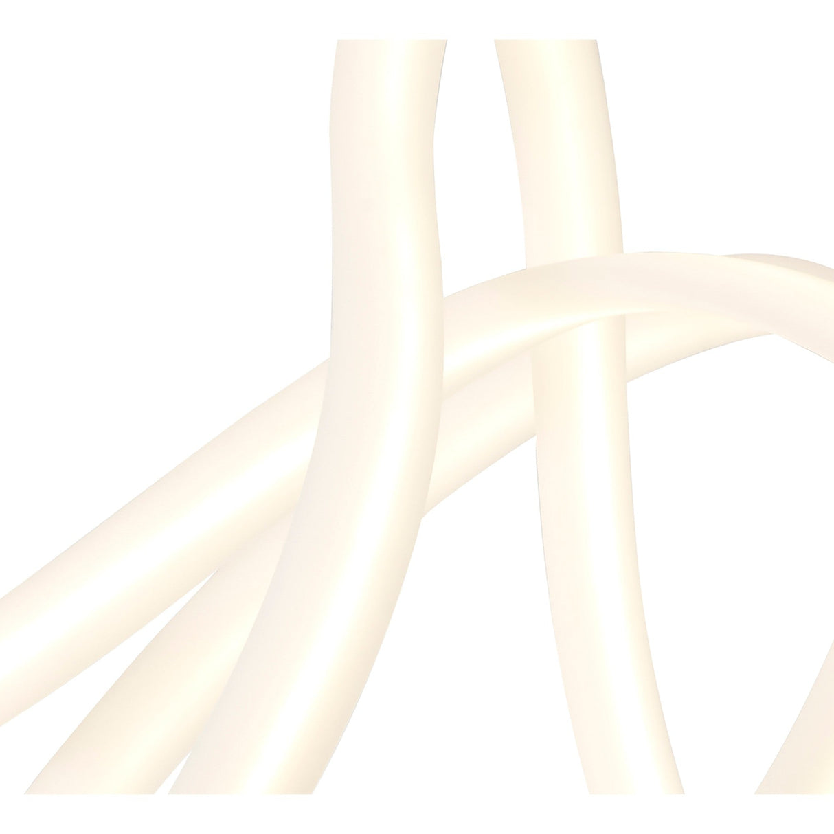 Armonia Large Ribbons Dimmable LED Semi-Flush Ceiling Light 60W 3000K - Dark Silver