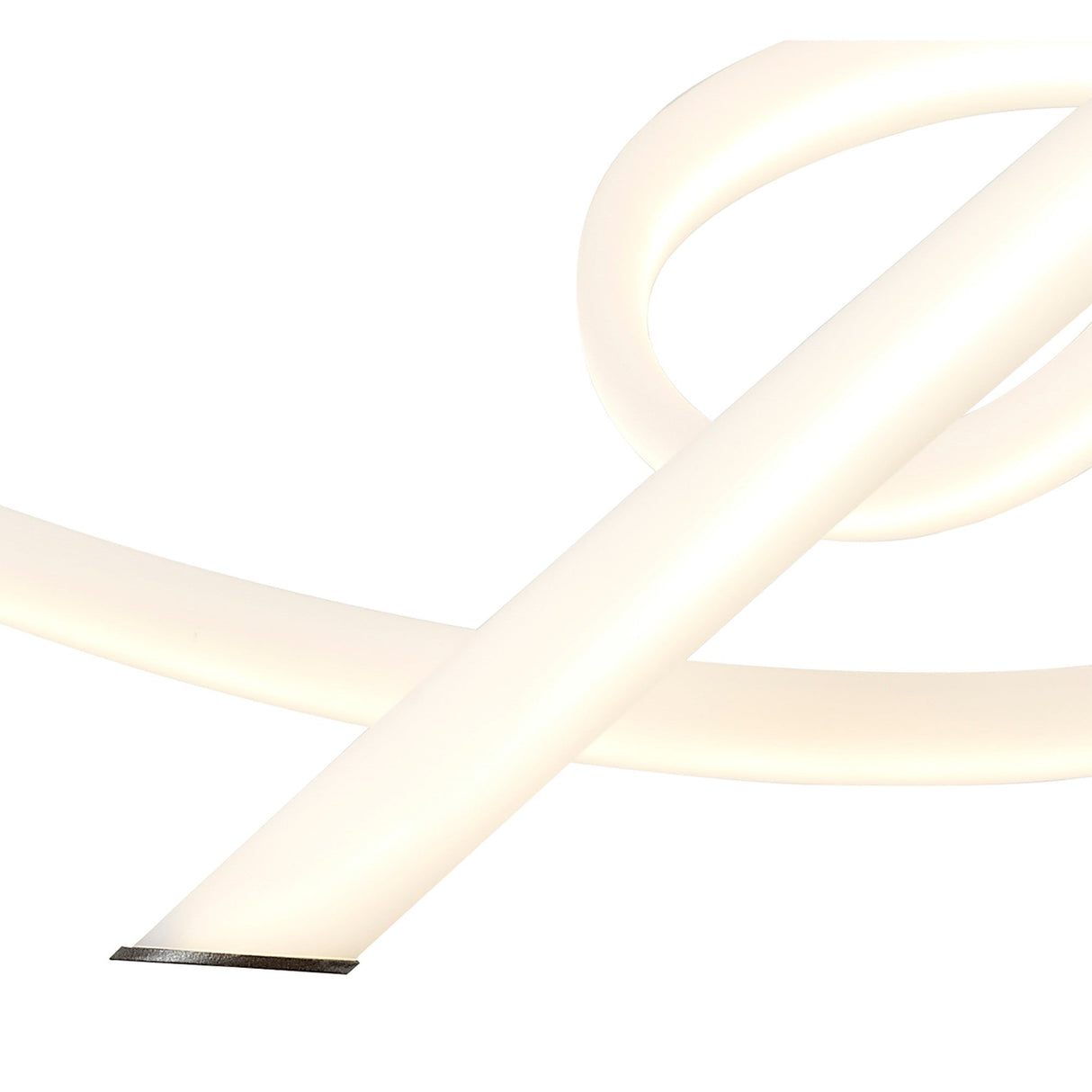 Armonia Medium Ribbons Dimmable LED Semi-Flush Ceiling Light 60W 3000K - Dark Silver